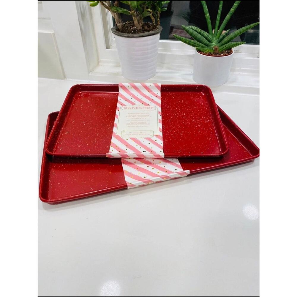 Master Class Red Speckled Bakeware Set of 2
